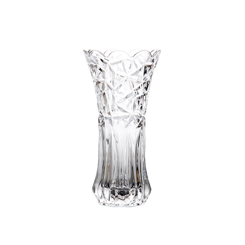 Ice Texture Glass Vase For Flowers Wedding Home Table Party Decor