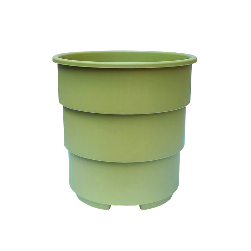 Green PP Resin Plant Pot Modern Outdoor Planter Home Garden Decor