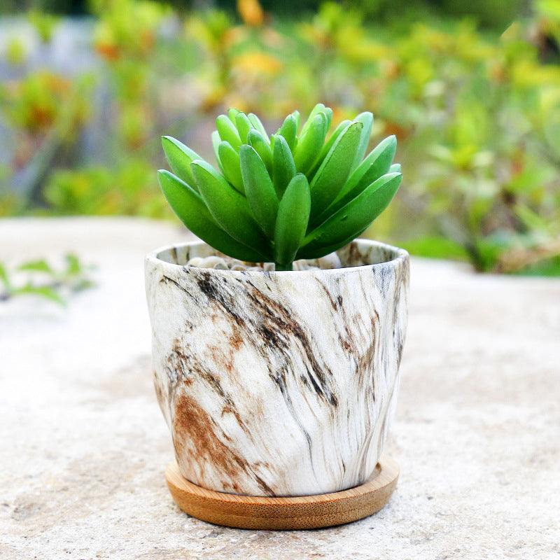 Creative Texture Succulent Round Plant Pots Home Decor Gifts, Model 4