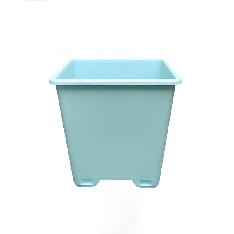 Blue Square Plant Pot Outdoor Garden Planter Flowers Vegetables Herbs