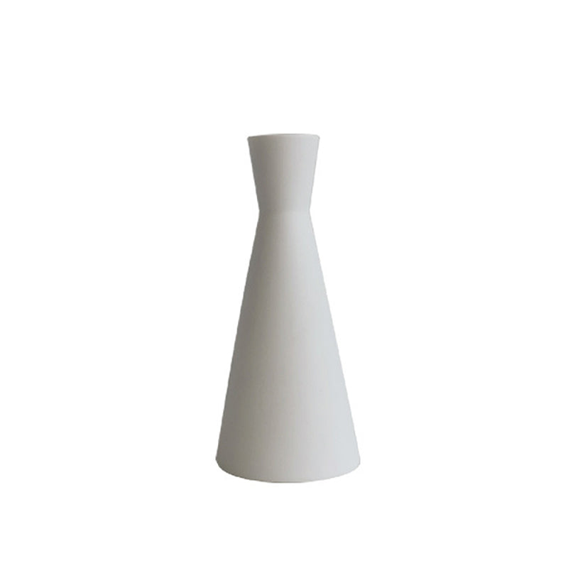 White Ceramic Vase Modern Home Decor Flower Arrangement, Model 2