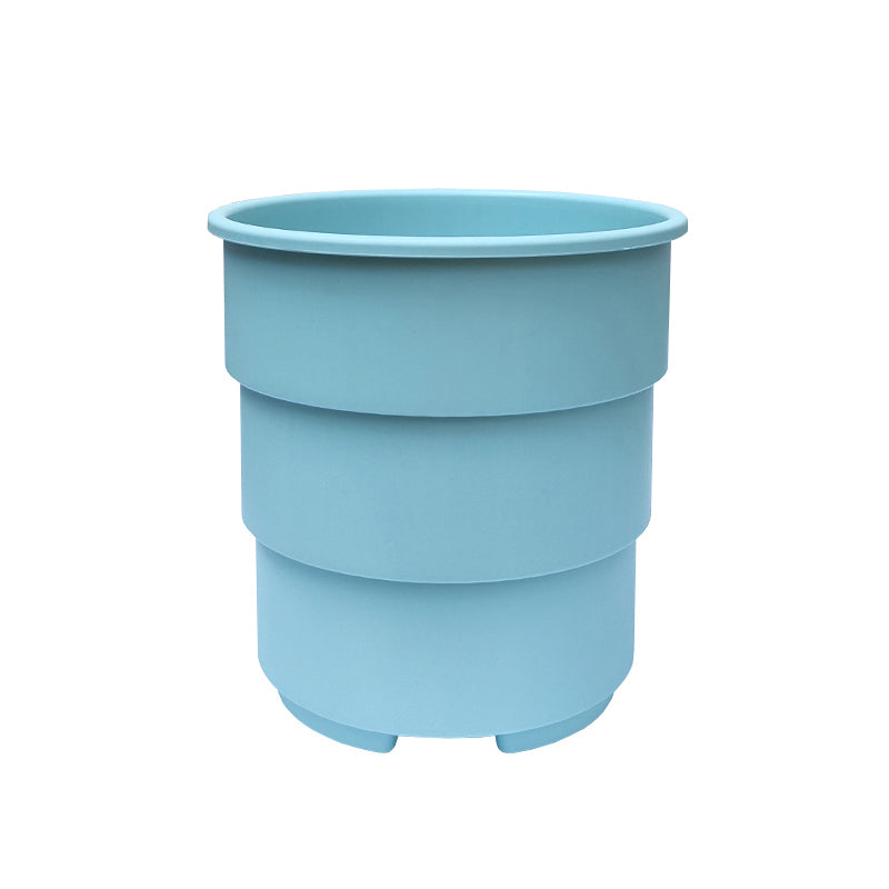 Blue PP Resin Plant Pot Modern Outdoor Planter Home Garden Decor