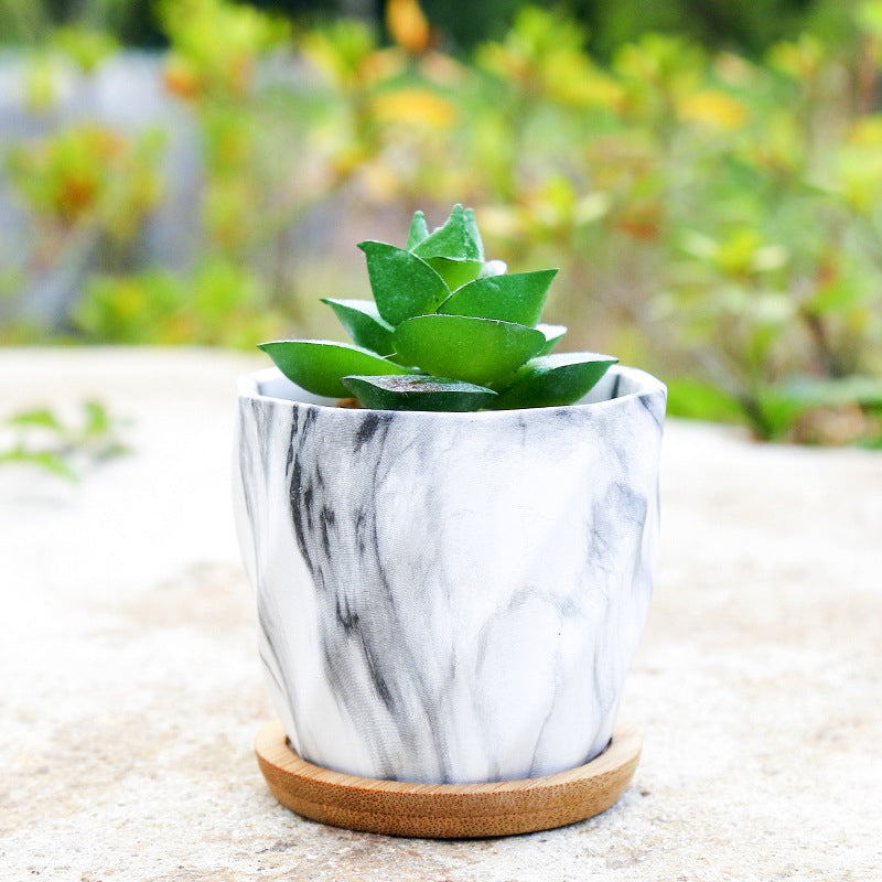 Creative Texture Succulent Round Plant Pots Home Decor Gifts, Model 1