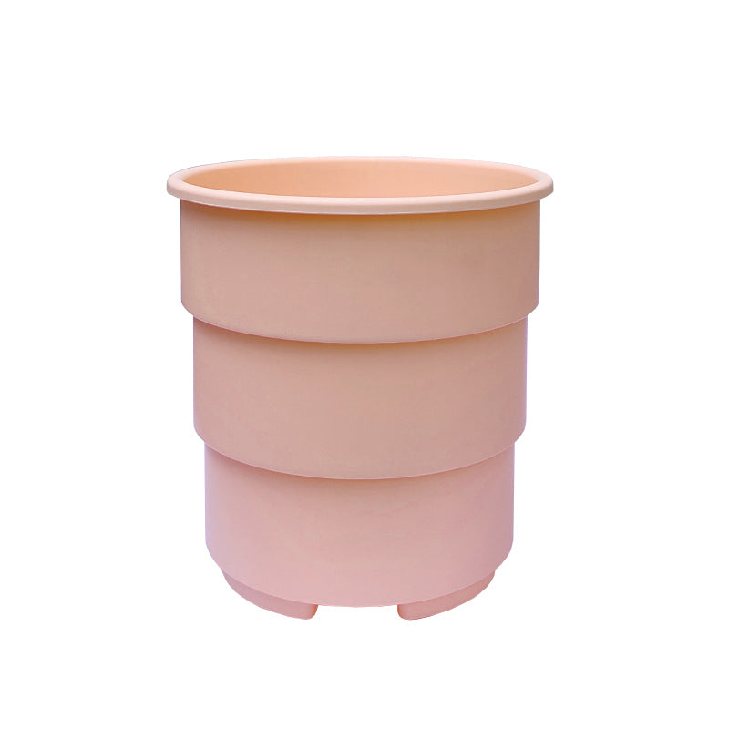 Pink PP Resin Plant Pot Modern Outdoor Planter Home Garden Decor