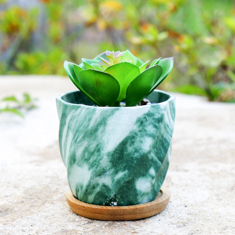 Creative Texture Succulent Round Plant Pots Home Decor Gifts, Model 5