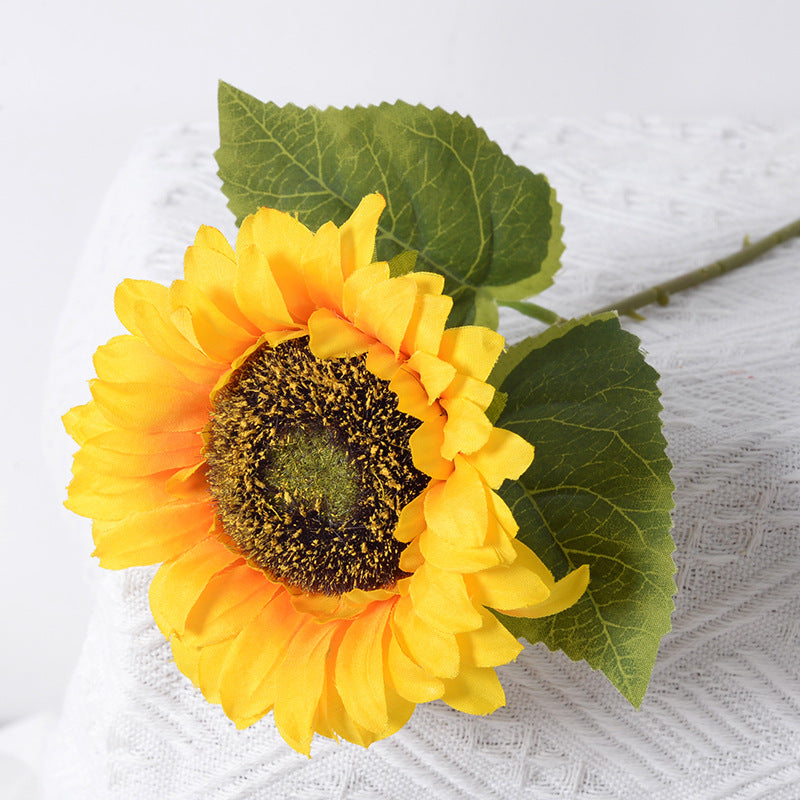 Artificial Sunflower Flowers Long Stem Silk Fake Sunflowers Floral Arrangement