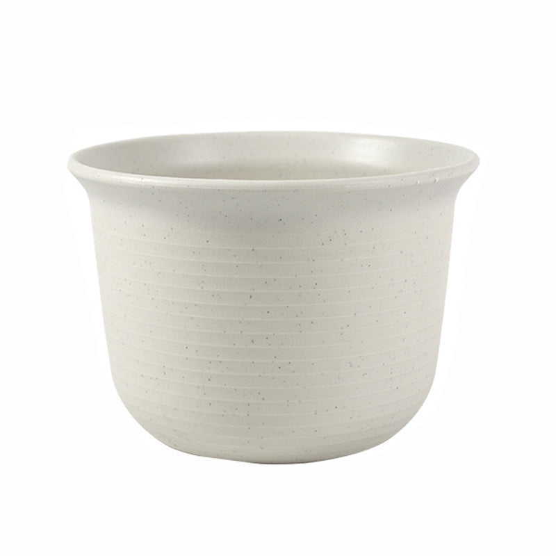 White Round Plant Pot Indoor Outdoor Planter Flowers Vegetables Herbs