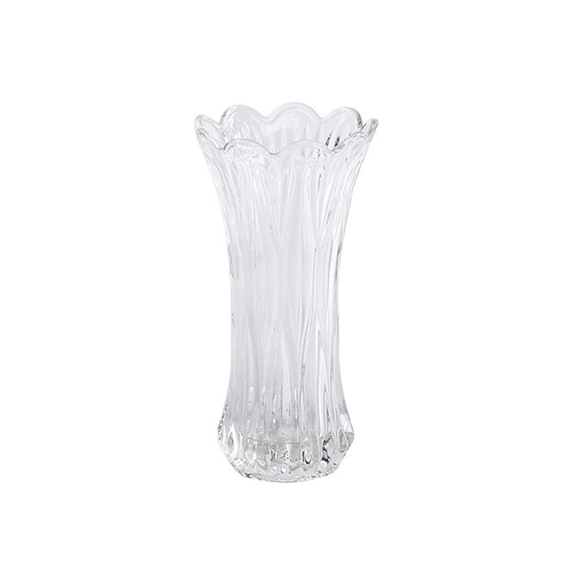 Phoenix Tail Texture Glass Vase For Flowers Wedding Home Table Party Decor