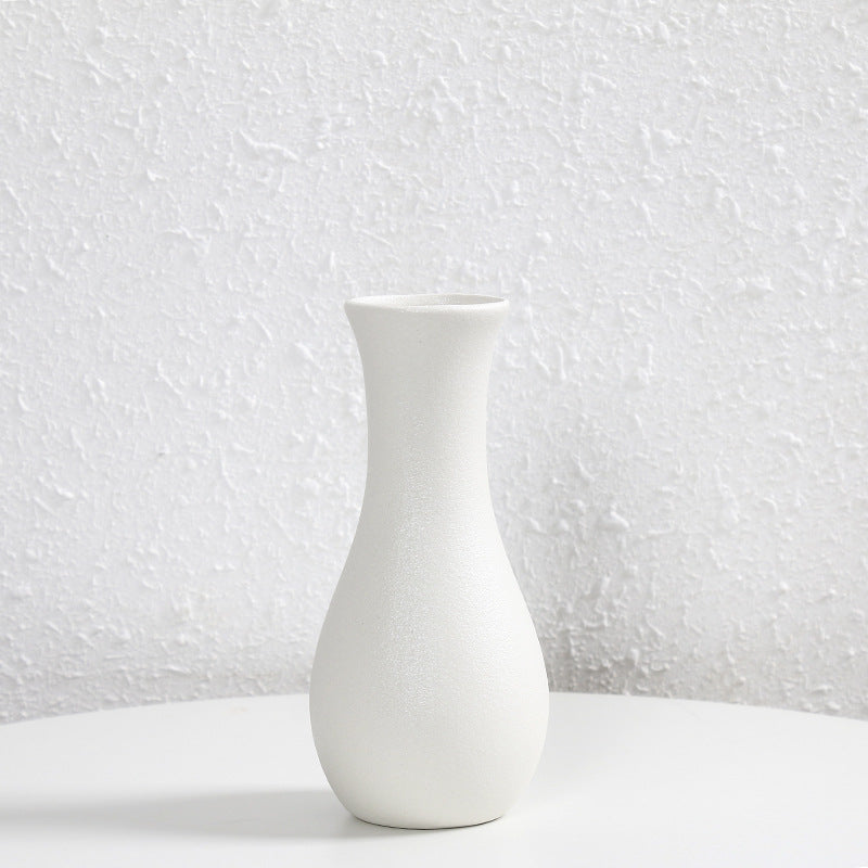 White Creative Ceramic Vase Indoor Home Decor Floral Arrangement