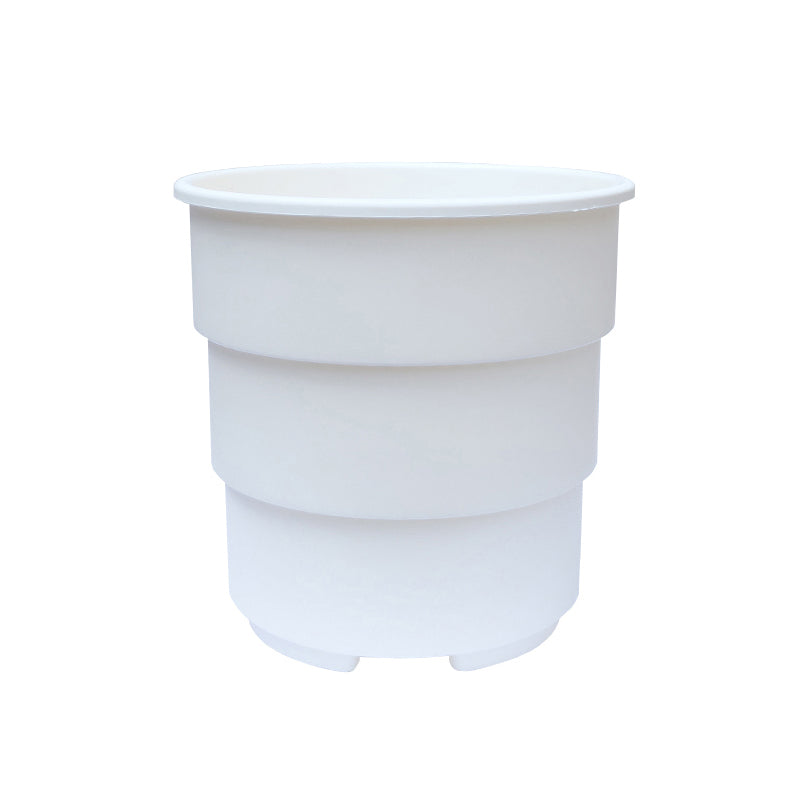 White PP Resin Plant Pot Modern Outdoor Planter Home Garden Decor