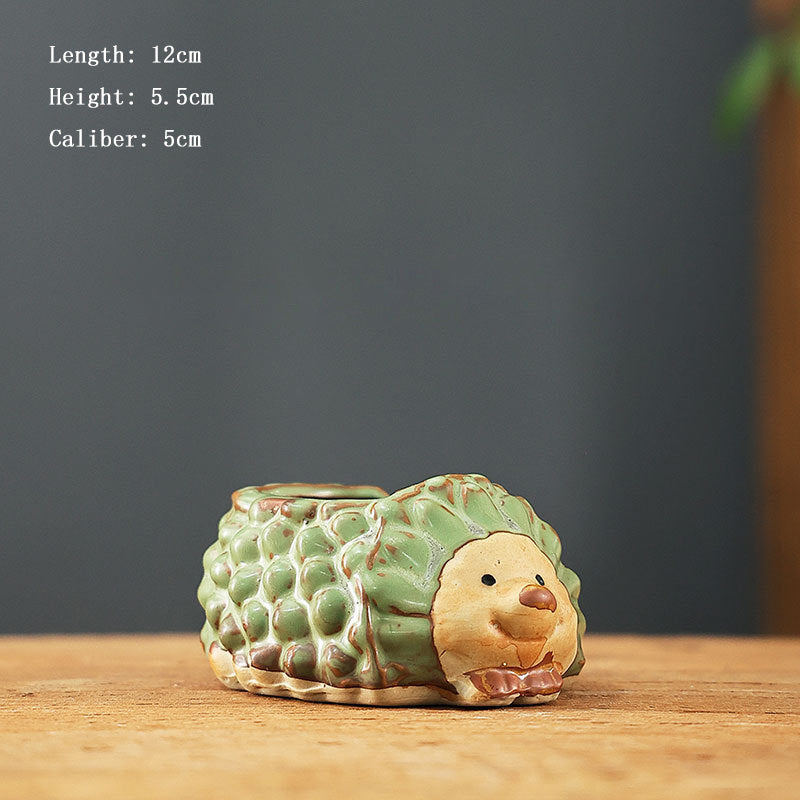 Lovely Hedgehog Plant Pot Creative Animal Planter Home Decor