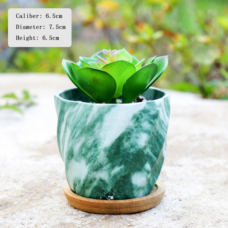 Creative Texture Succulent Round Plant Pots Home Decor Gifts, Model 5