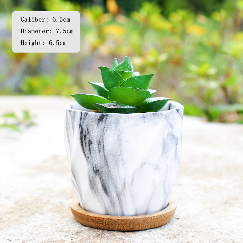 Creative Texture Succulent Round Plant Pots Home Decor Gifts, Model 1