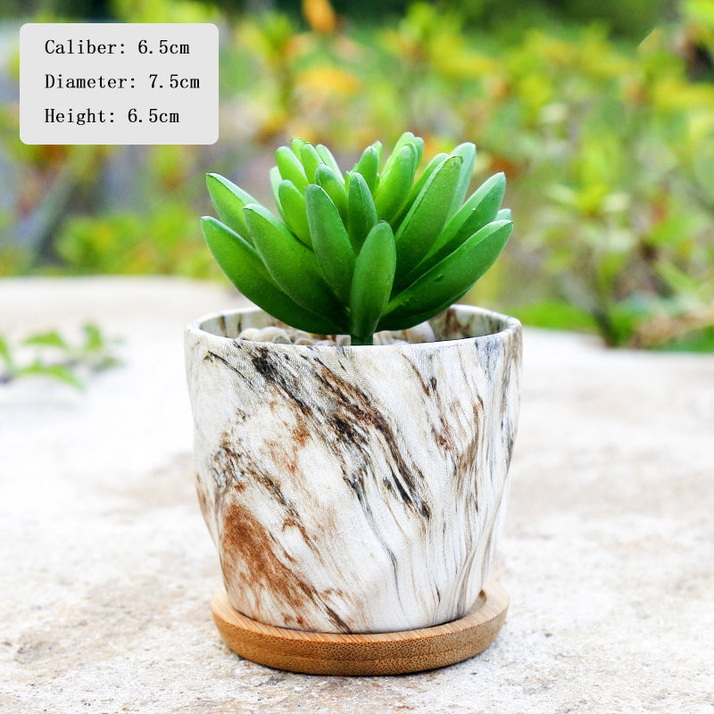 Creative Texture Succulent Round Plant Pots Home Decor Gifts, Model 4