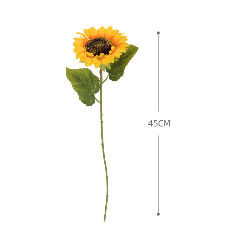 Artificial Sunflower Flowers Long Stem Silk Fake Sunflowers Floral Arrangement