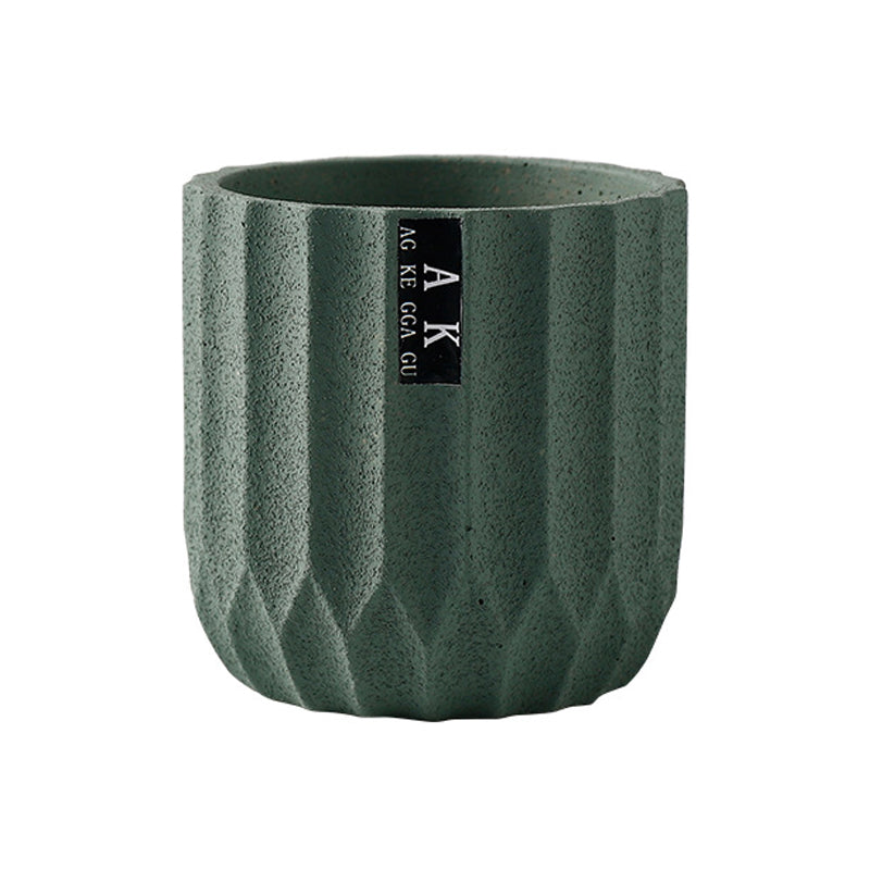 Green Cement Planters Indoor Plant Pots Flowerpots