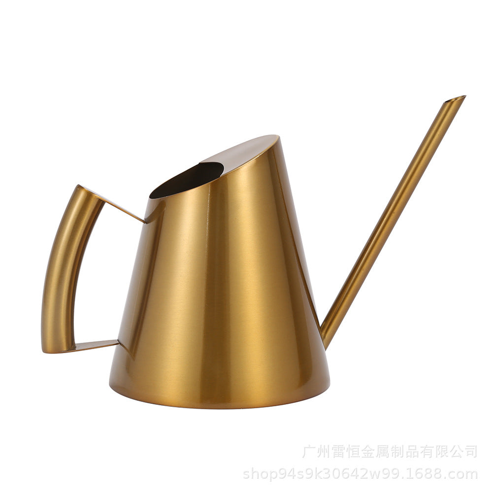 Golden Stainless Steel Watering Can