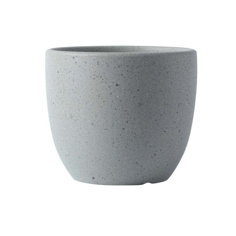 Grey Speckle Round Plant Pots Indoor Flowerpots Planters