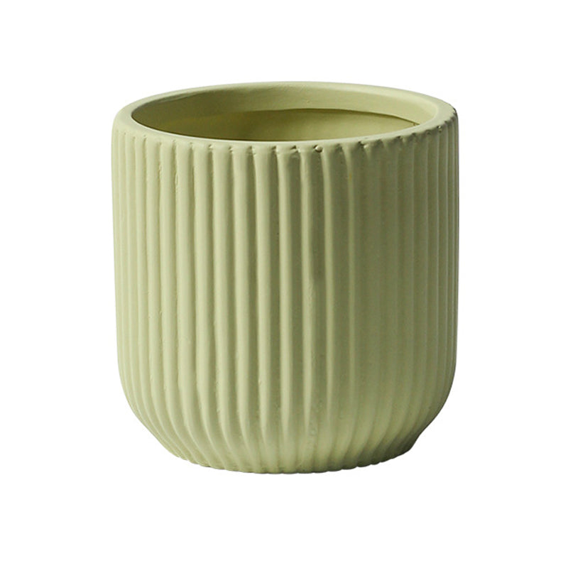 Tea Green Vibes Fold Round Plant Pots Indoor Flowerpots Planters