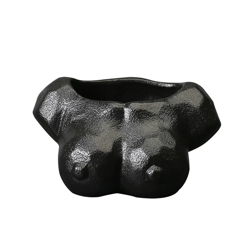 Black Body Artistic Plant Pots Modern Creative Planters Home Office Decor