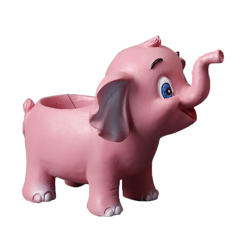 Pink Elephant Resin Plant Pots Lovely  Succulent Plantetrs Home Decor