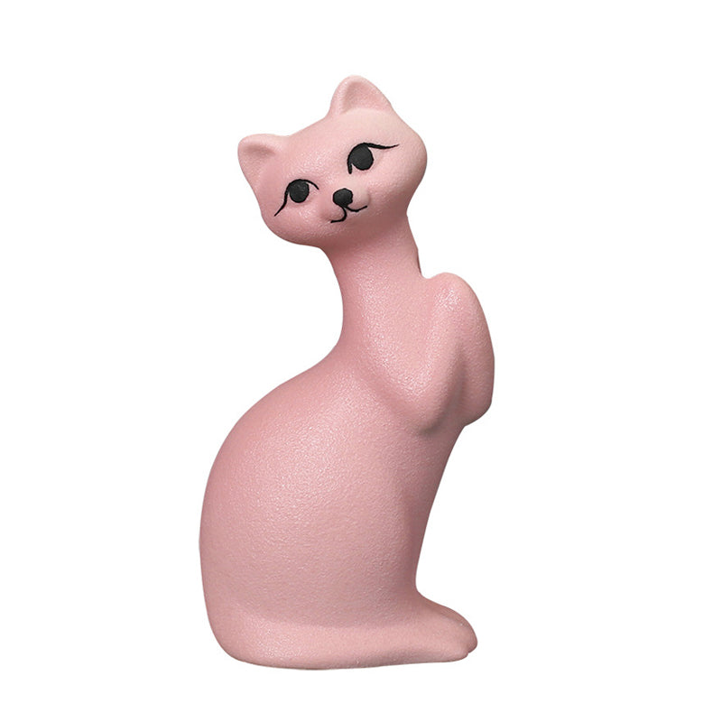 Pink Kitten Ceramic Vase Lovely Creative Flower Vase Home Decor