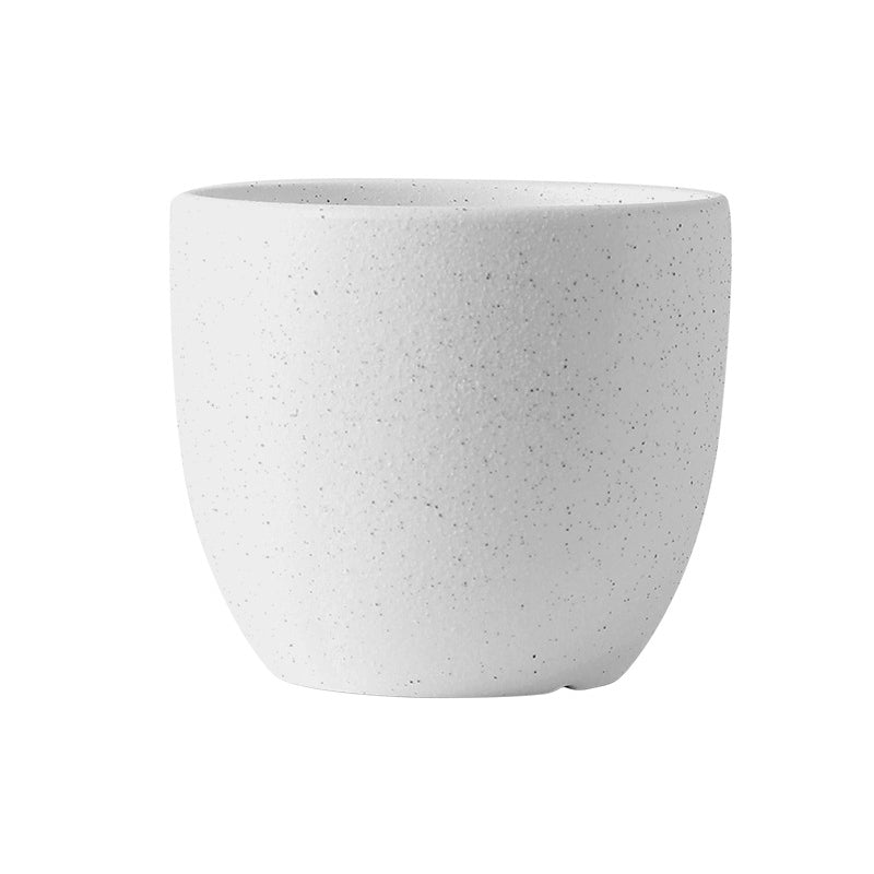 White Speckle Round Plant Pots Indoor Flowerpots Planters