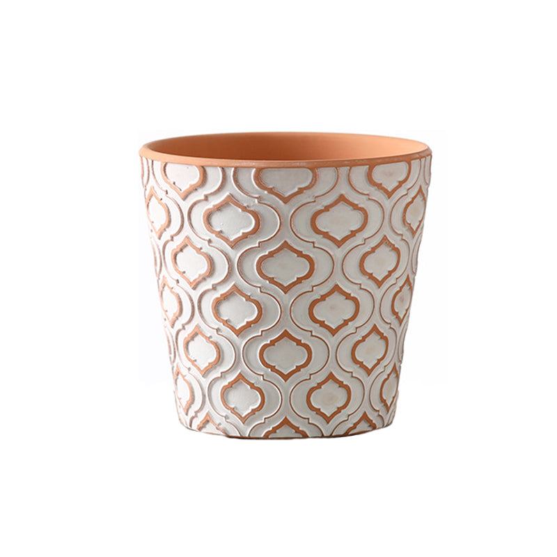 Terracotta Heart Texture Plant Pot Flowerpot