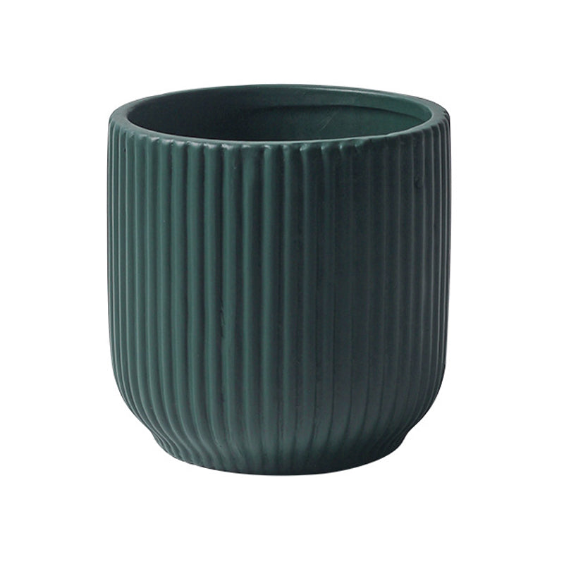 Dark Green Vibes Fold Round Plant Pots Indoor Flowerpots Planters