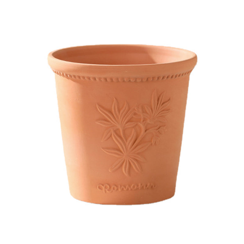 Vanilla Relief Terracotta Plant Pot Flowerpot