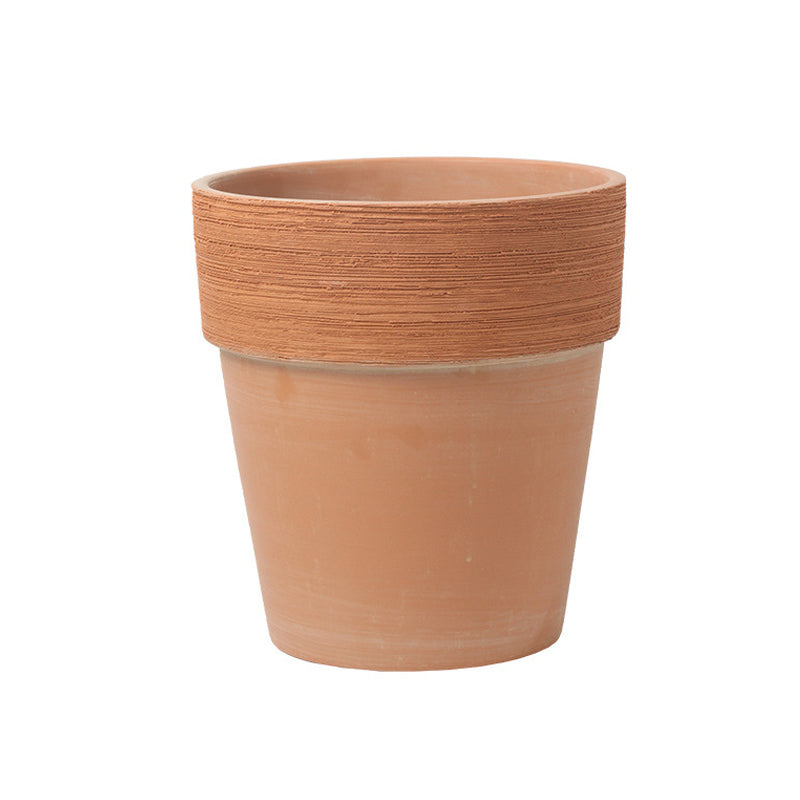 Terracotta Plant Pot Wide-brimmed Brushed Plant Pot Flowerpot