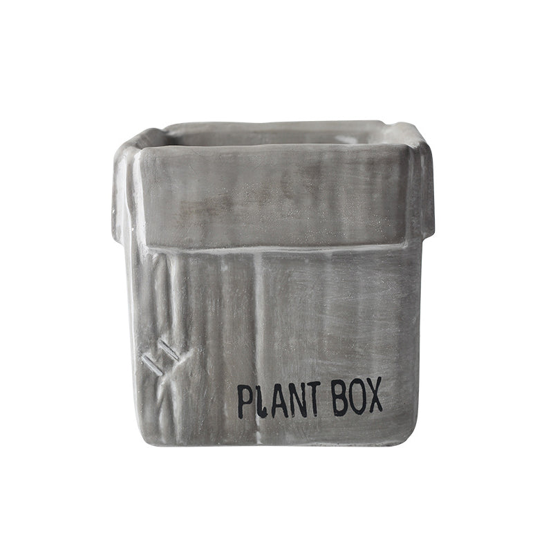 Cement Box Plant Pots Cement Flowerpots