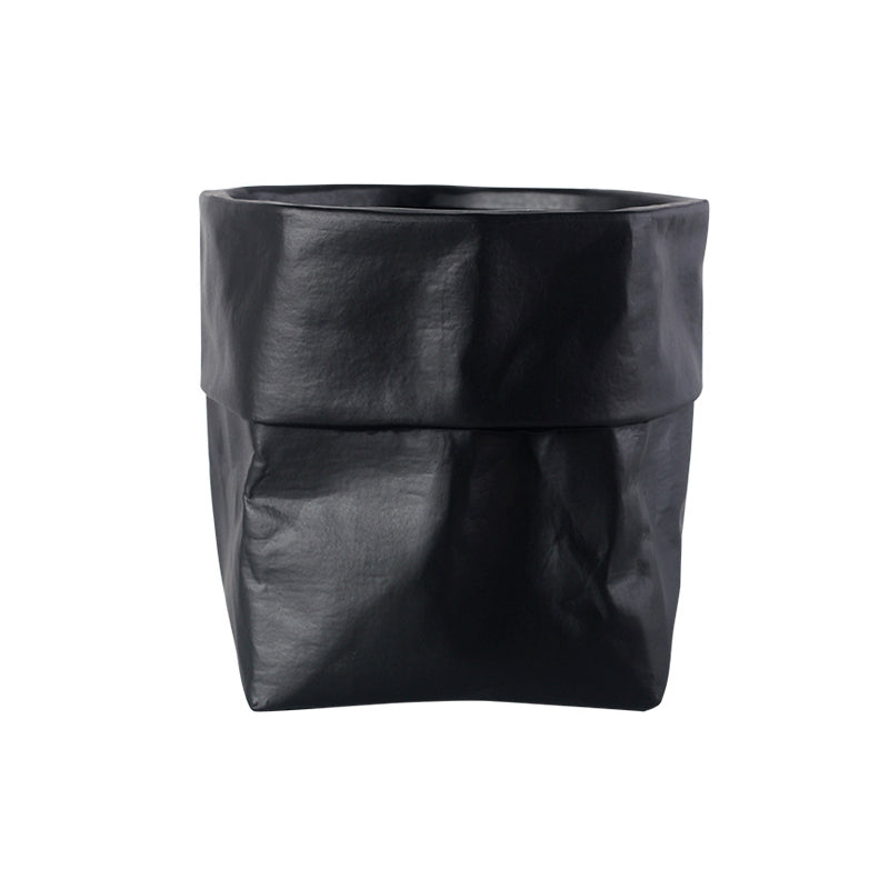 Black Paper Bag Plant Pots Indoor Flowerpots Planters