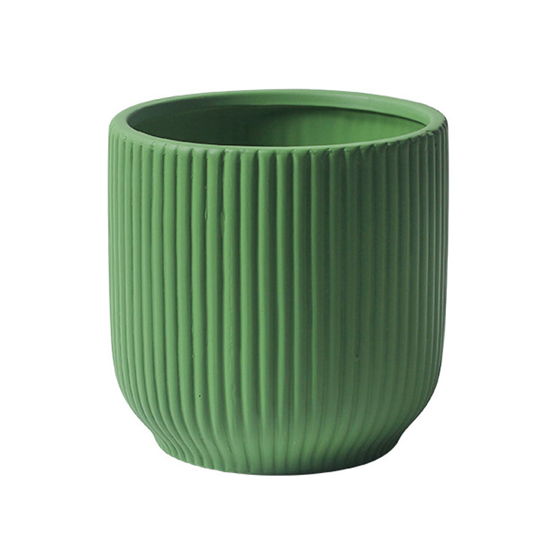 Green Vibes Fold Round Plant Pots Indoor Flowerpots Planters