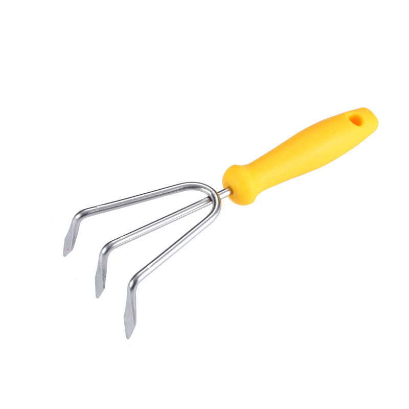 Stainless Steel 3-Prong Cultivator