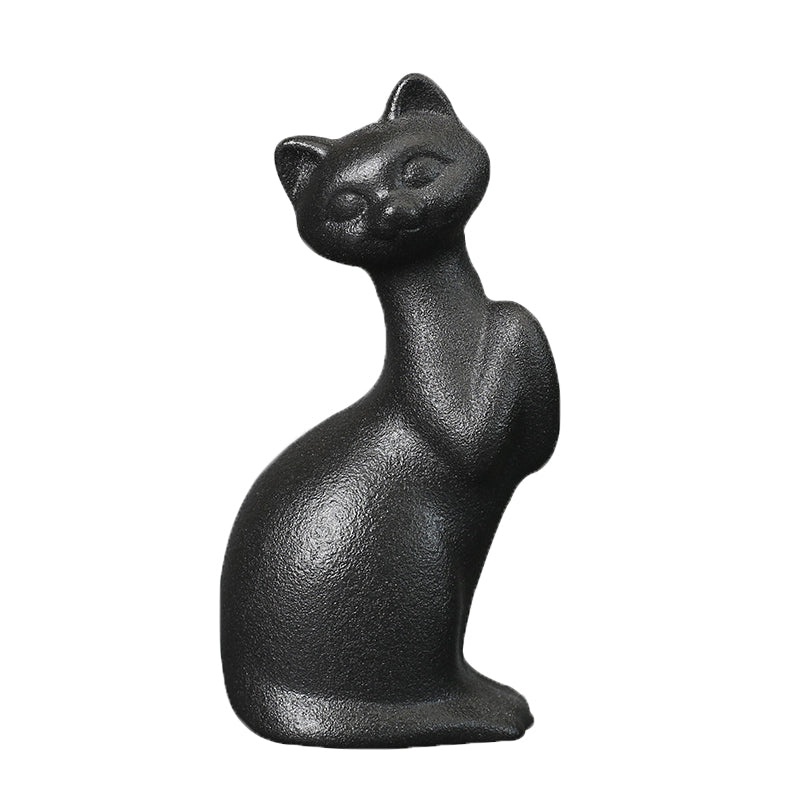 Black Kitten Ceramic Vase Lovely Creative Flower Vase Home Decor