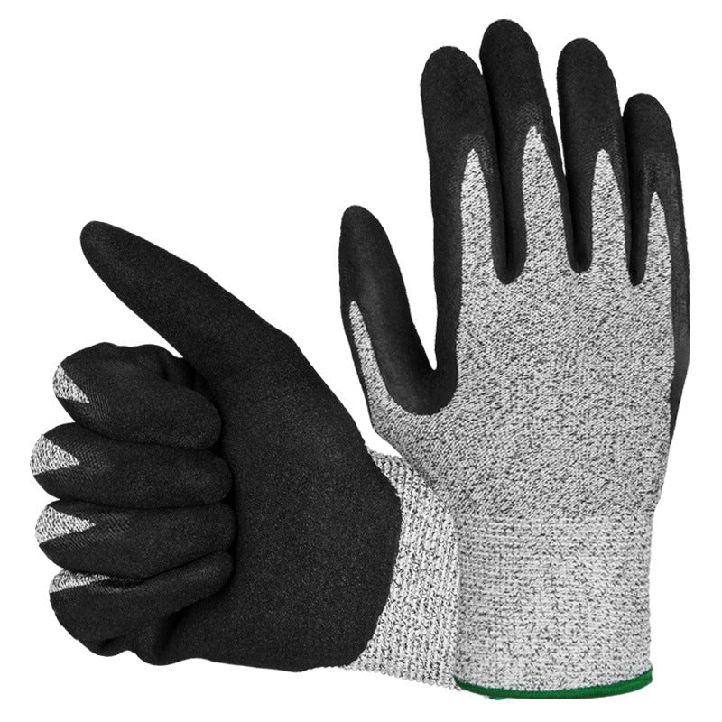 Grey Black Wear-resistant Garden Gloves