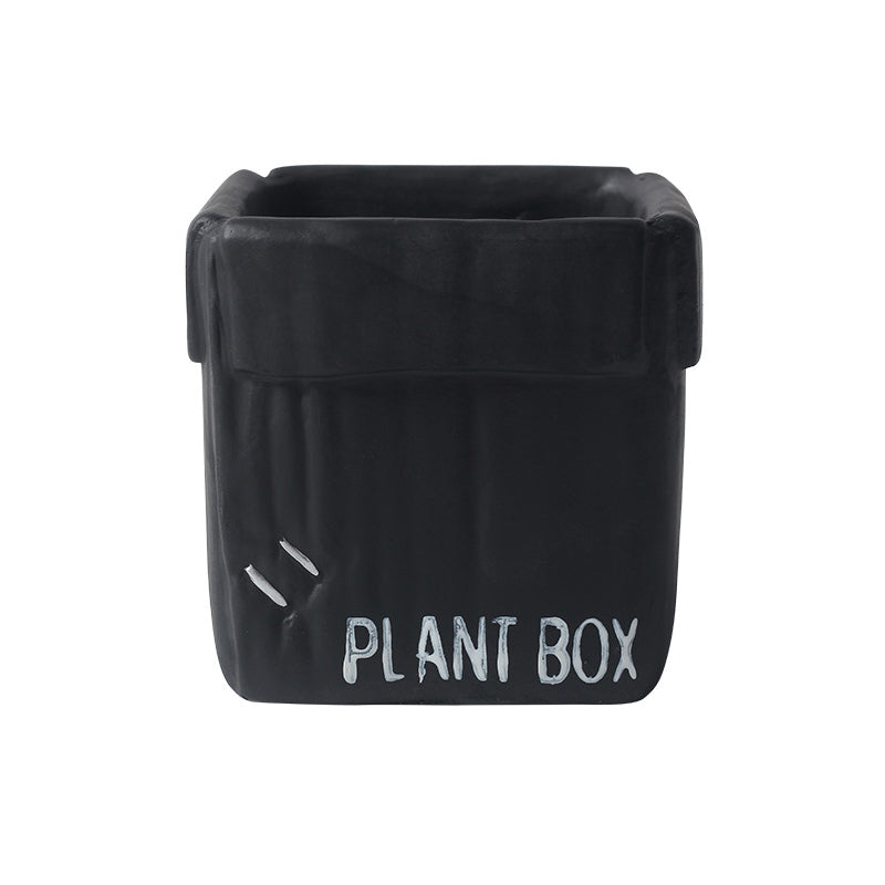 Black Box Plant Pots Cement Flowerpots