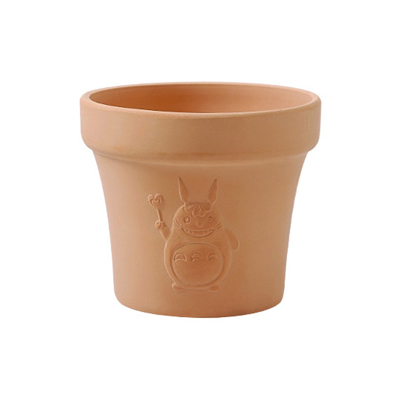 Totoro Relief Terracotta Plant Pot Flowerpot