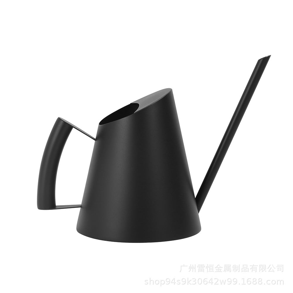 Black Stainless Steel Watering Can