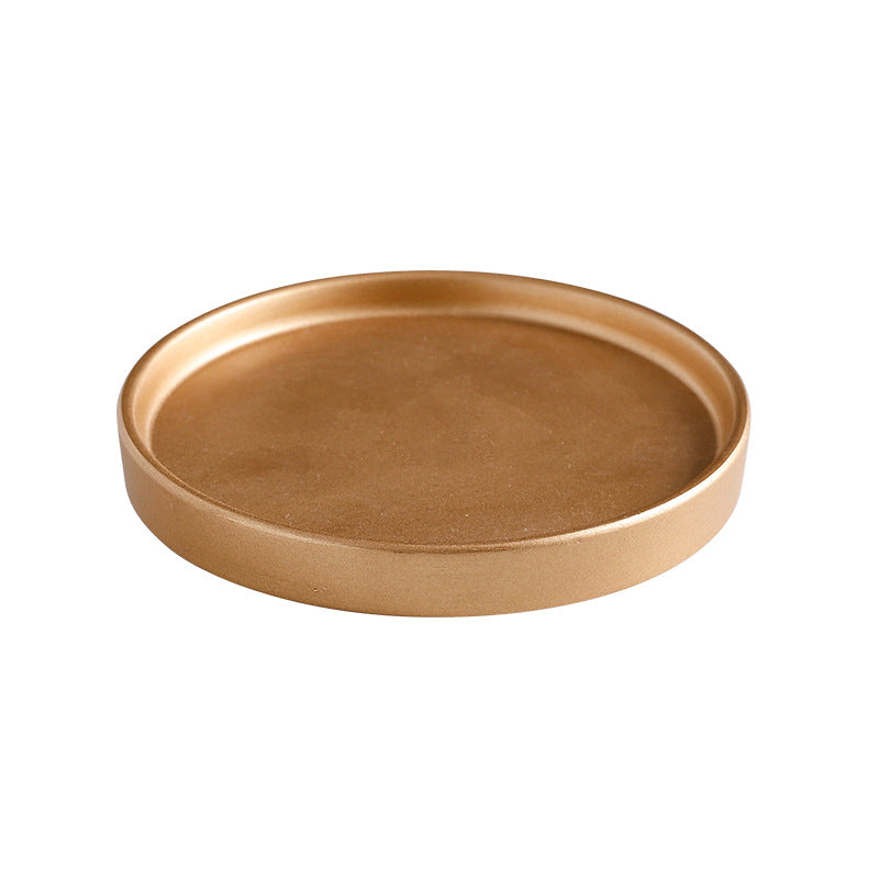 Golden Pot Saucer Round