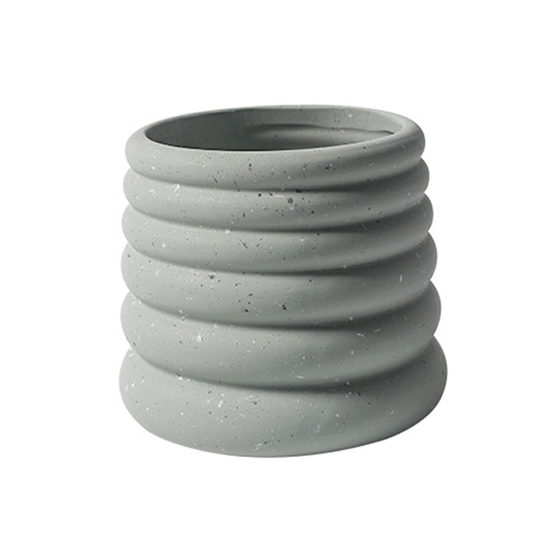 Grey Doughnut Planters Indoor Plant Pots Flowerpots