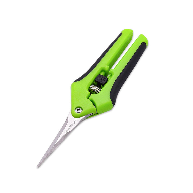 Black Green Handle Straight Pruning Snip