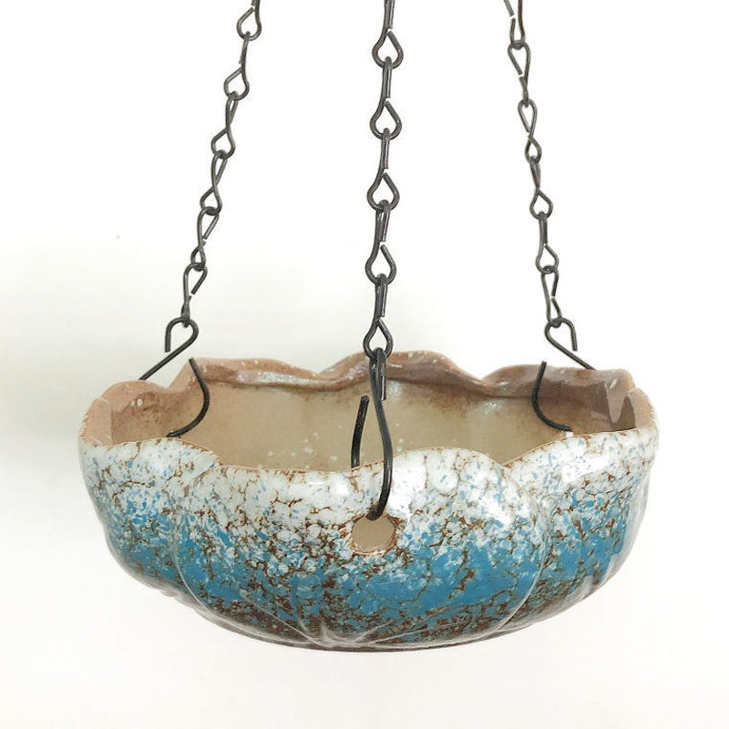 Blue White Hanging Glazed Pot 16 cm