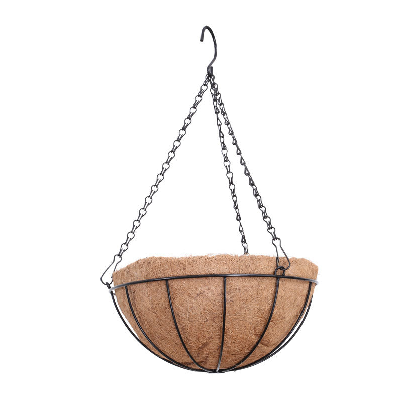 Hanging Basket Coco Fibre Liner Flowerpots Plant Pots, Model 1