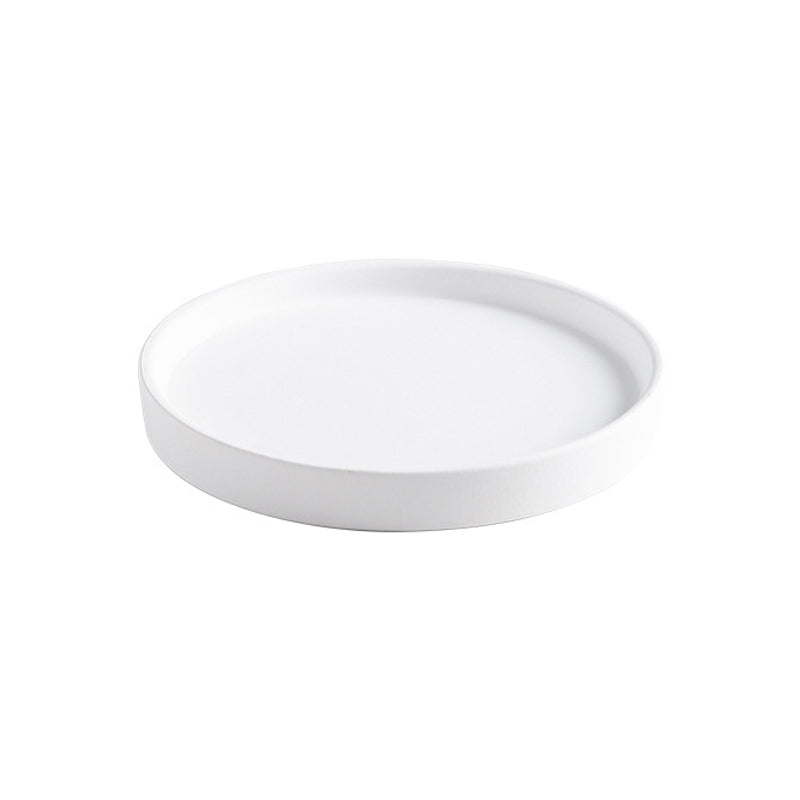 White Pot Saucer Round