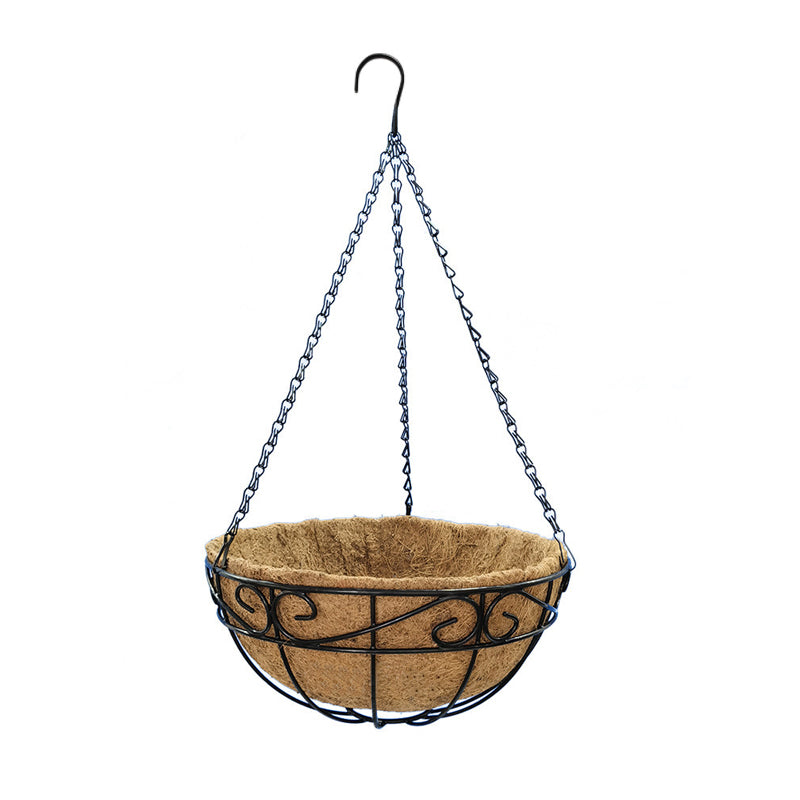 Hanging Basket Coco Fibre Liner Flowerpots Plant Pots, Model 3