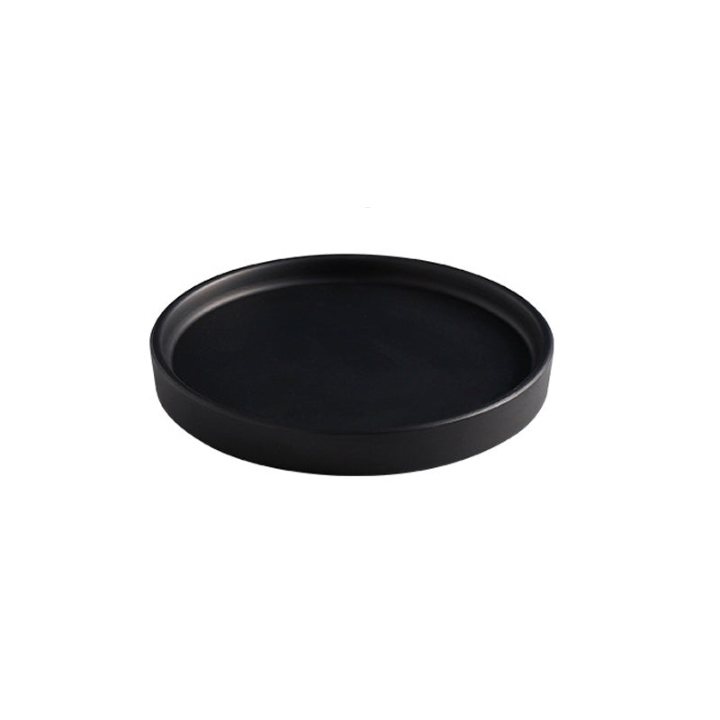 Black Pot Saucer Round