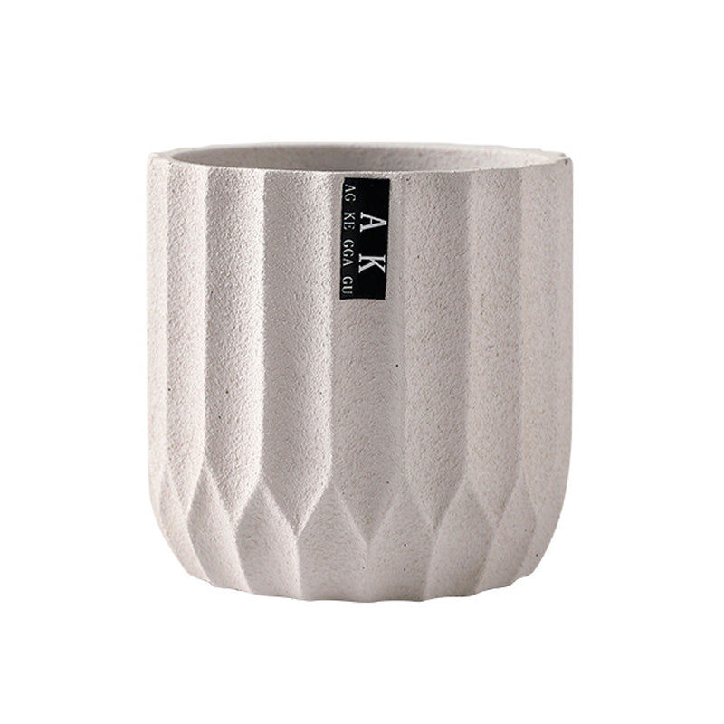 White Cement Planters Indoor Plant Pots Flowerpots