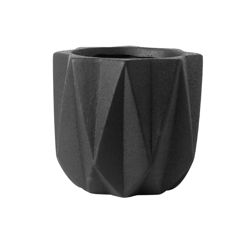 Black Cement Flowerpots Indoor Plant Pots Planters